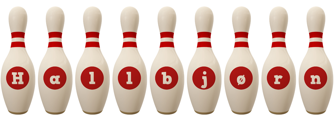 Hallbjørn bowling-pin logo
