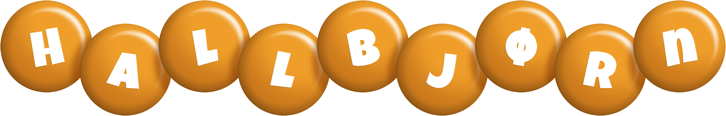 Hallbjørn candy-orange logo