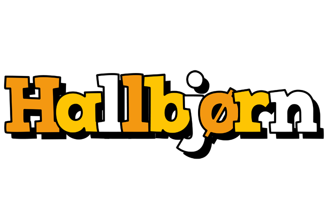 Hallbjørn cartoon logo