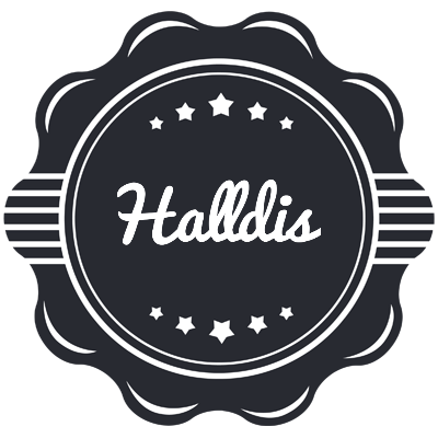 Halldis badge logo