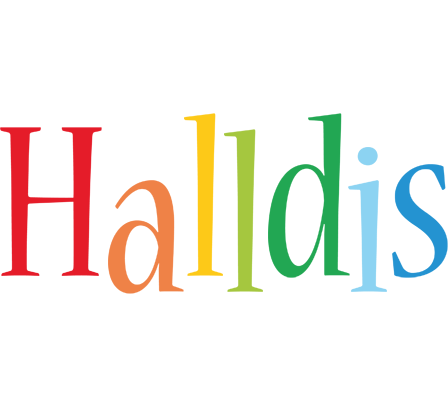 Halldis birthday logo