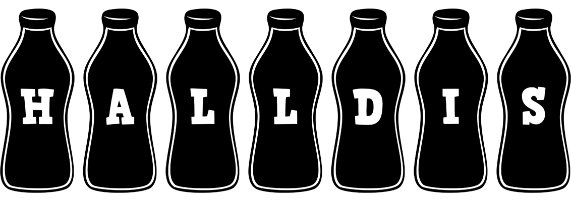 Halldis bottle logo