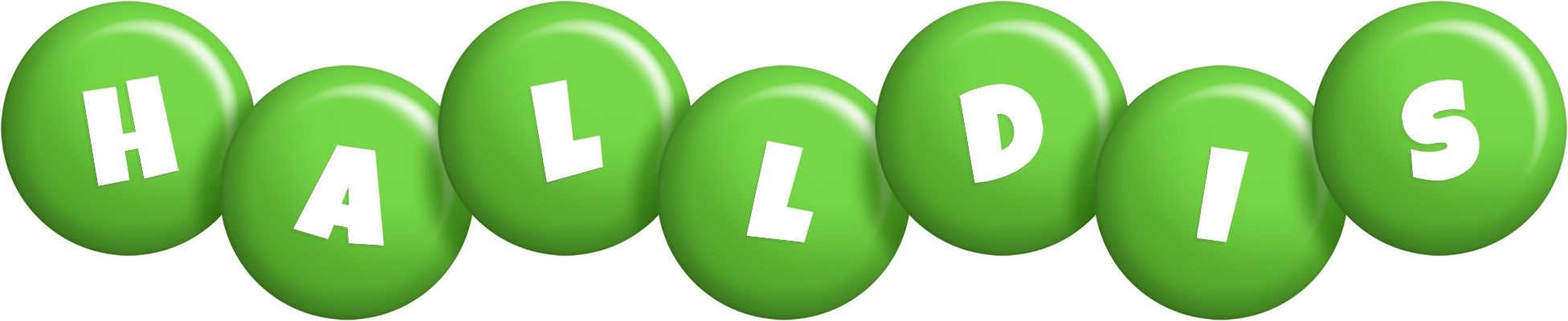Halldis candy-green logo