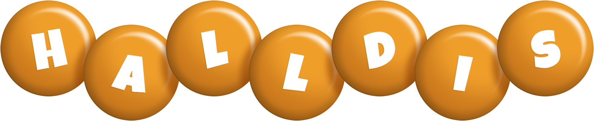 Halldis candy-orange logo