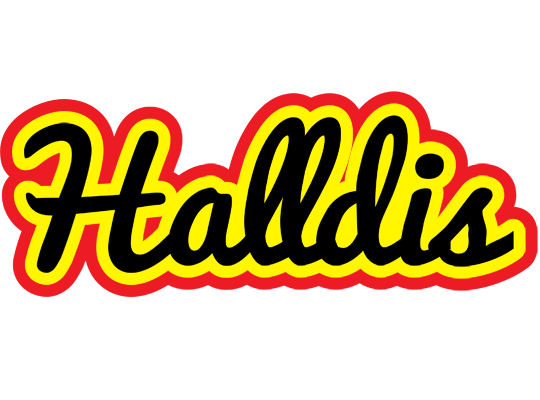 Halldis flaming logo
