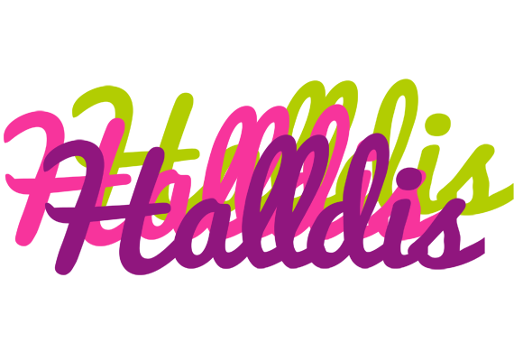 Halldis flowers logo