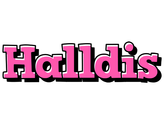 Halldis girlish logo