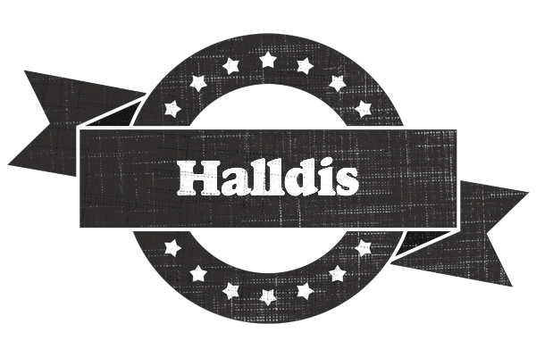 Halldis grunge logo
