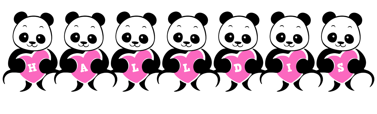 Halldis love-panda logo