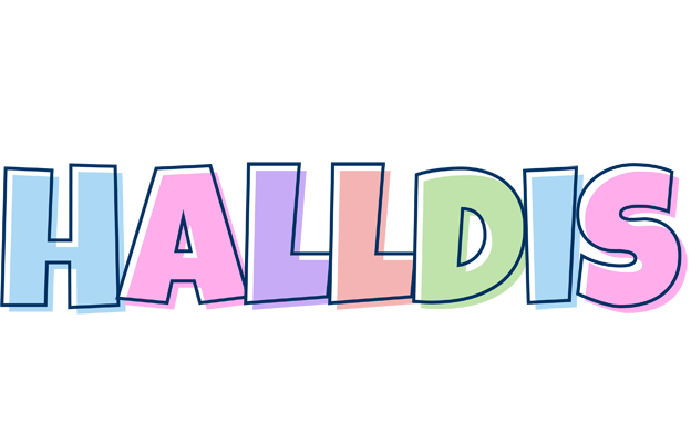 Halldis pastel logo