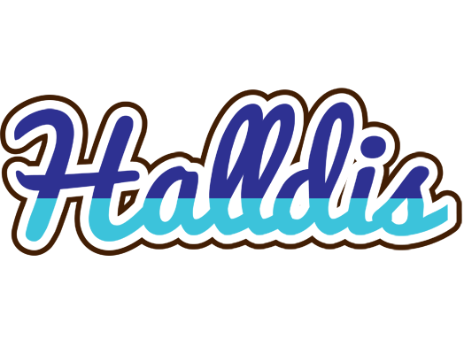 Halldis raining logo