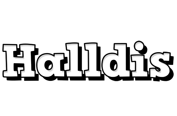 Halldis snowing logo