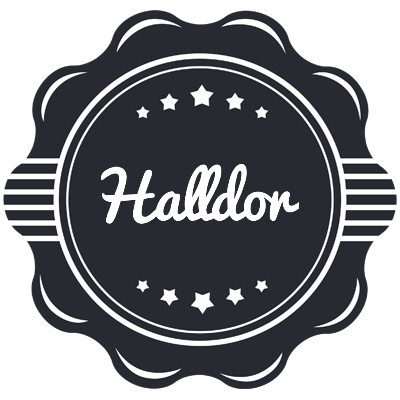 Halldor badge logo