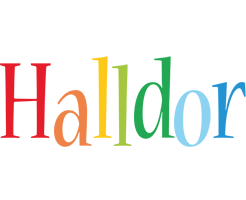 Halldor birthday logo