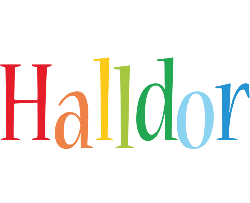 Halldor birthday logo