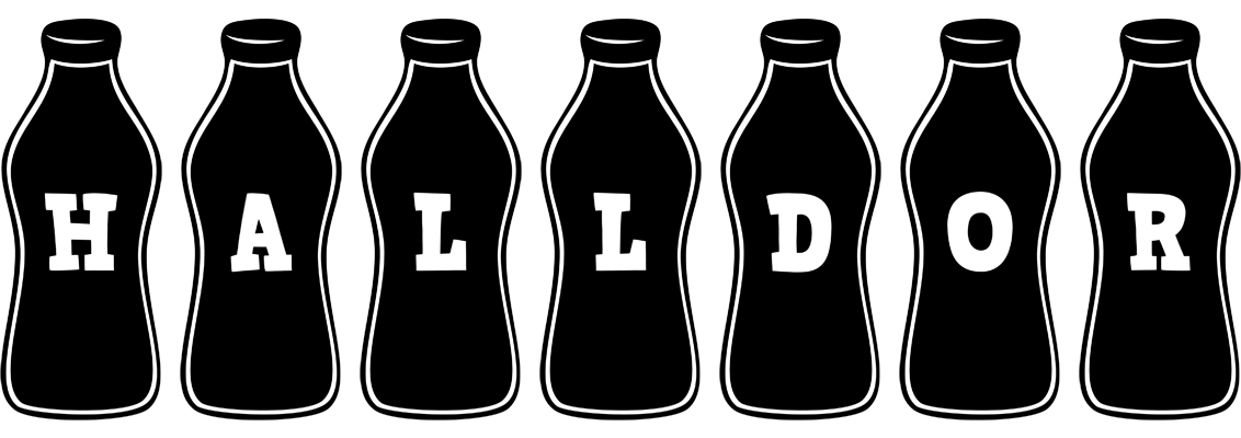 Halldor bottle logo