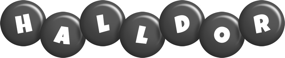 Halldor candy-black logo