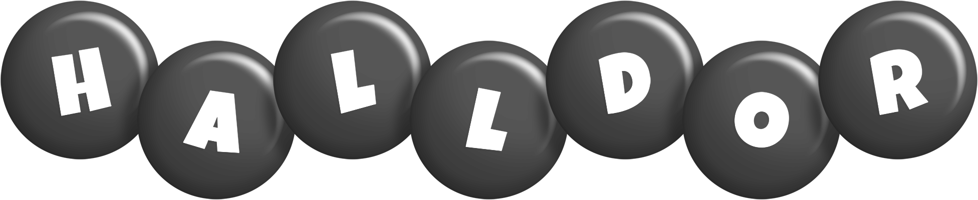 Halldor candy-black logo