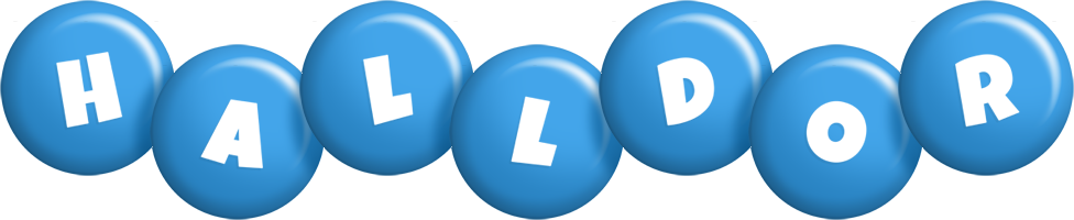 Halldor candy-blue logo