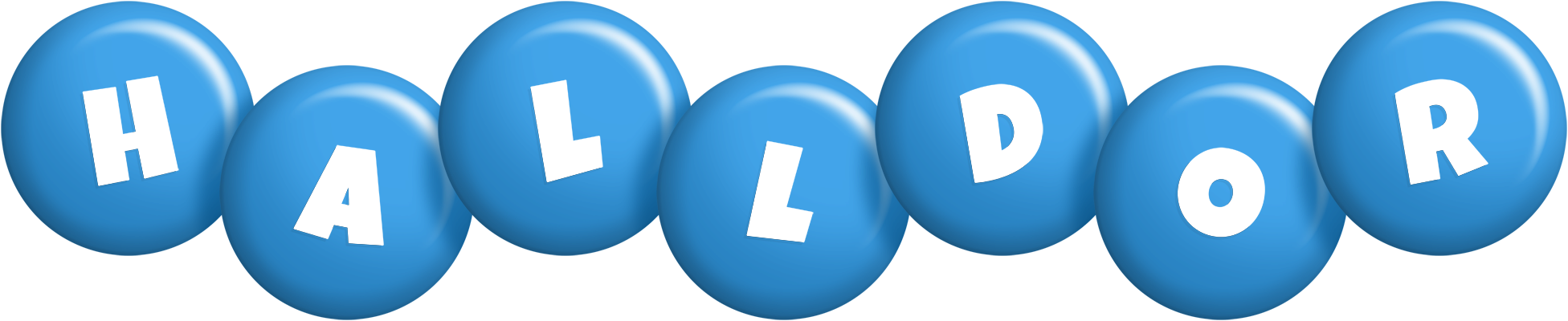 Halldor candy-blue logo