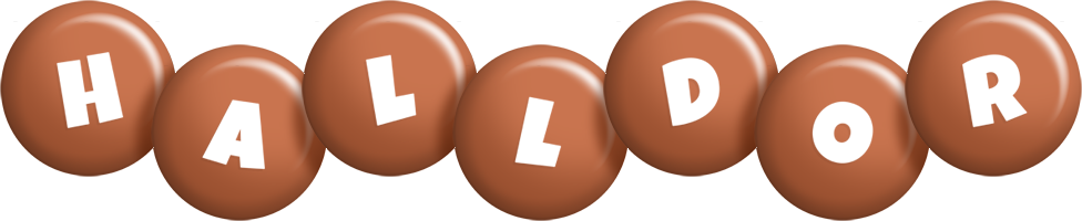 Halldor candy-brown logo