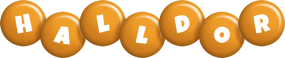Halldor candy-orange logo