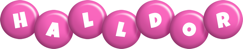 Halldor candy-pink logo