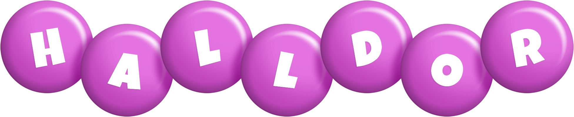 Halldor candy-purple logo