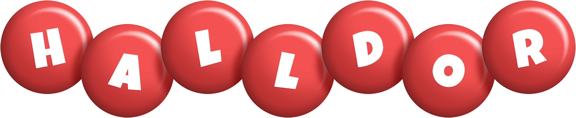 Halldor candy-red logo
