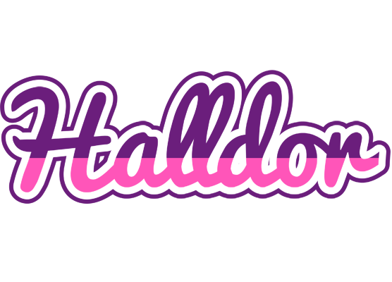 Halldor cheerful logo
