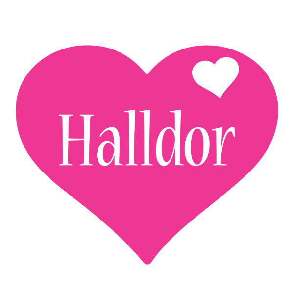 Halldor love-heart logo