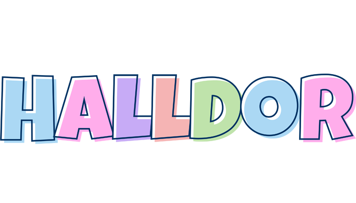 Halldor pastel logo