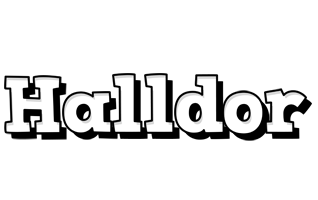 Halldor snowing logo