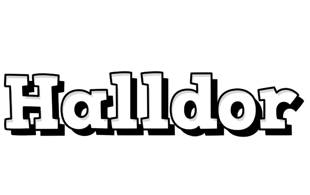 Halldor snowing logo