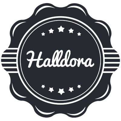 Halldora badge logo