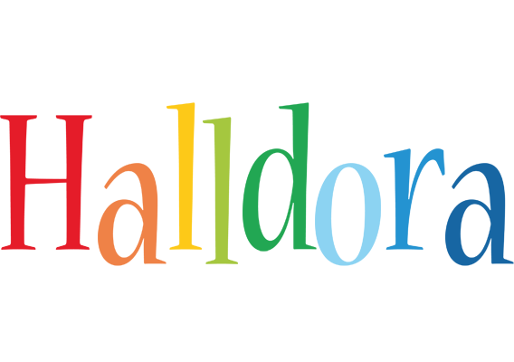 Halldora birthday logo