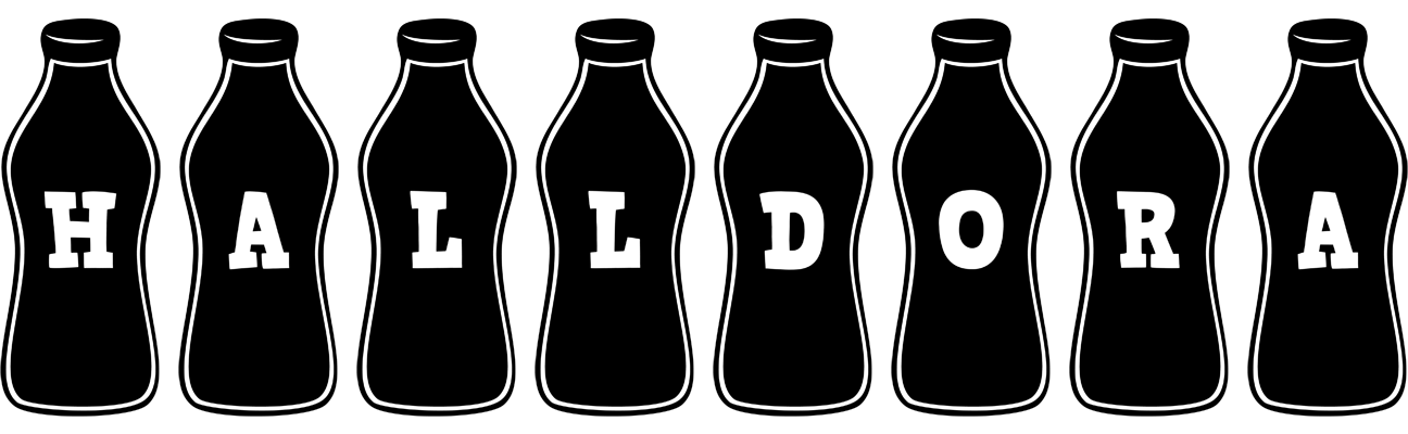 Halldora bottle logo