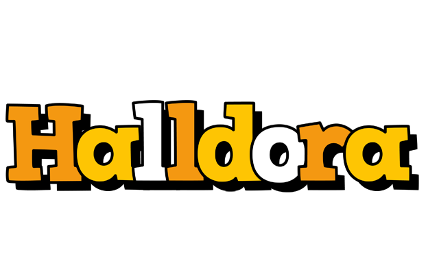 Halldora cartoon logo