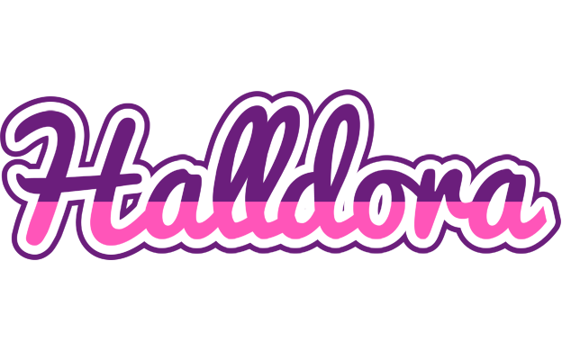 Halldora cheerful logo