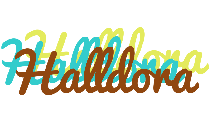 Halldora cupcake logo