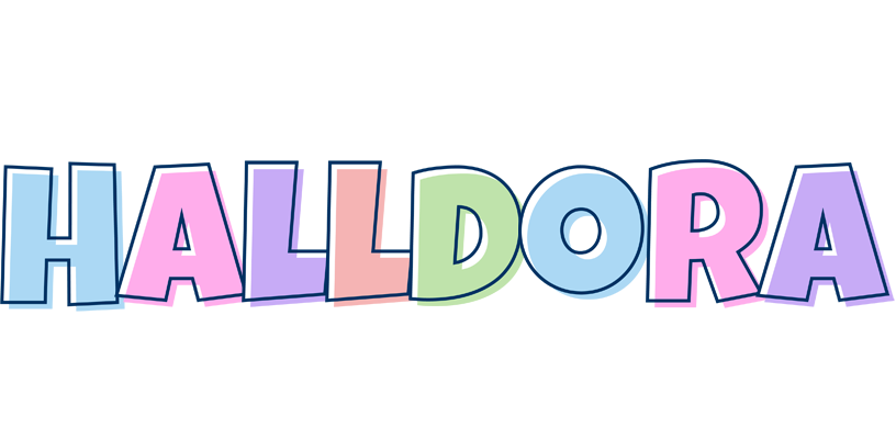 Halldora pastel logo