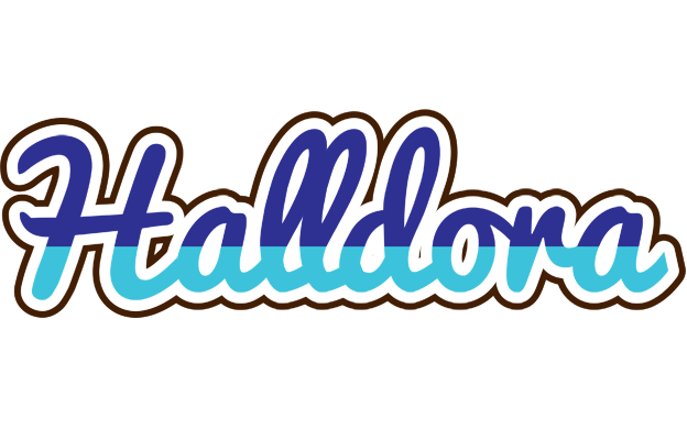 Halldora raining logo