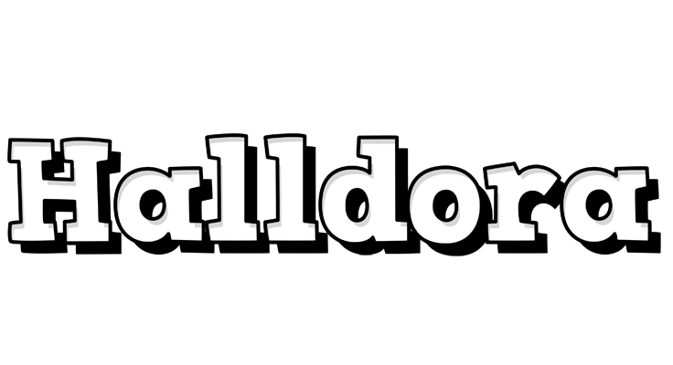 Halldora snowing logo