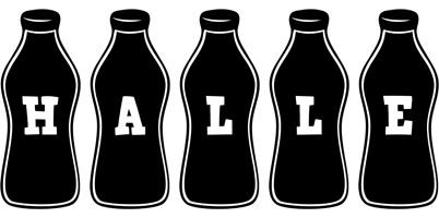 Halle bottle logo