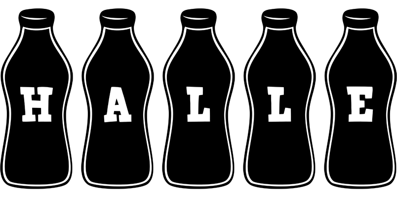 Halle bottle logo