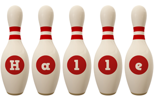 Halle bowling-pin logo