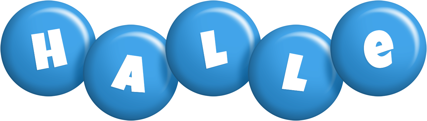 Halle candy-blue logo