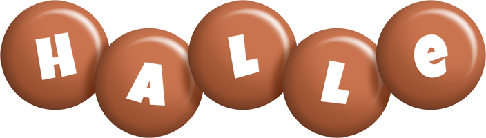 Halle candy-brown logo