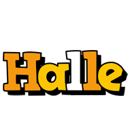 Halle cartoon logo