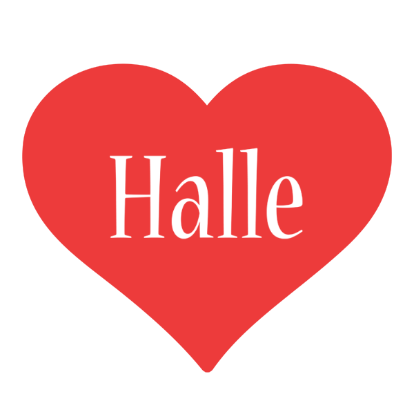 Halle love logo